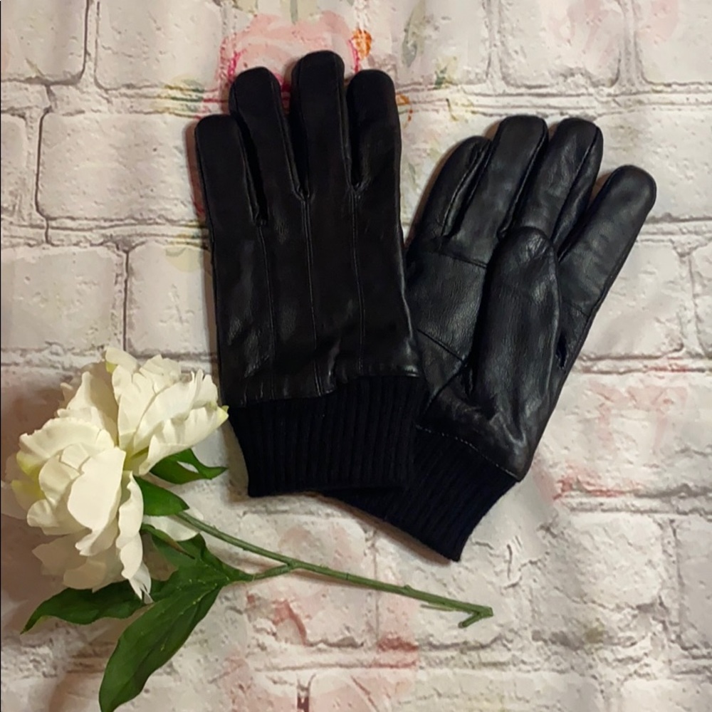 Men’s Fleece Lined Leather Material Gloves